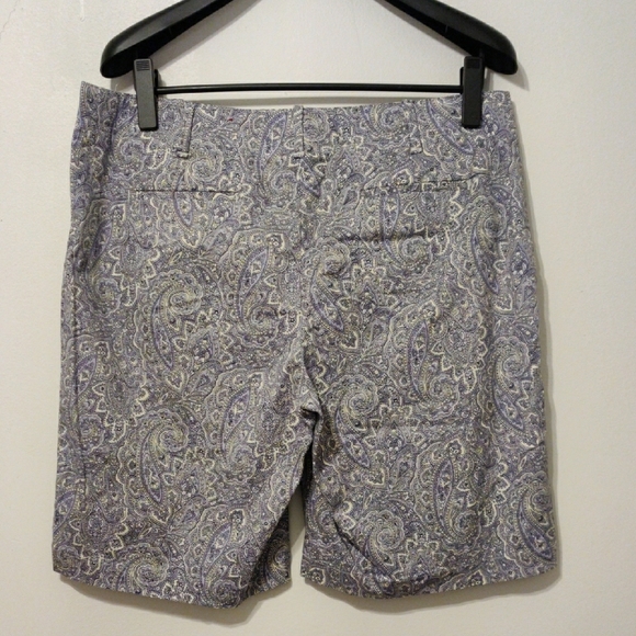 Talbots Purple Paisley Women's Shorts - Picture 2 of 12